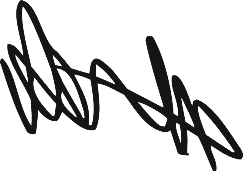 Valentino Rossi - podpis