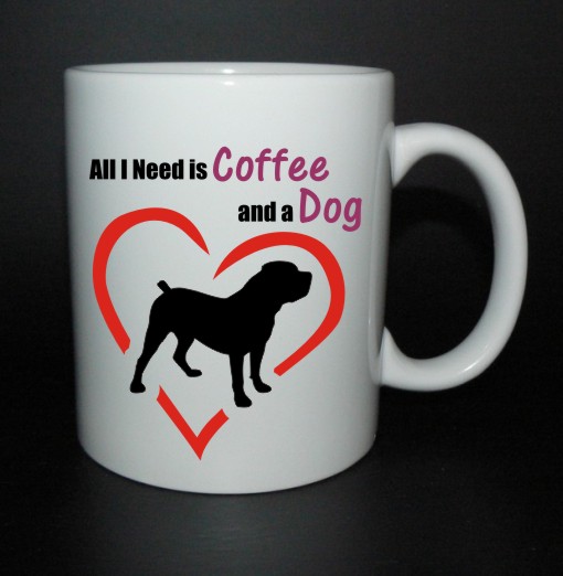 hrnek All I need is coffee and a dog - boerboel