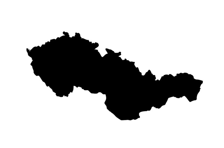 Mapa Československo